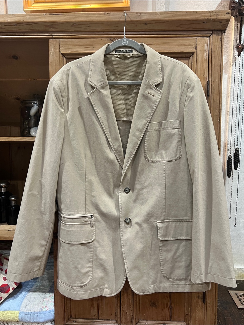 L.L. Bean Unstructured Utility Sport Coat